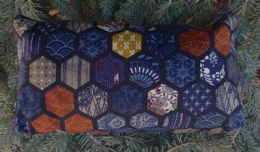 Japanese flat bottom bag for mahjong tiles, makeup, art supplies,