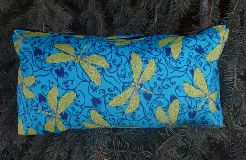 Dragonflies flat bottom bag for mahong, toiletries, makeup, knitting, art supplies