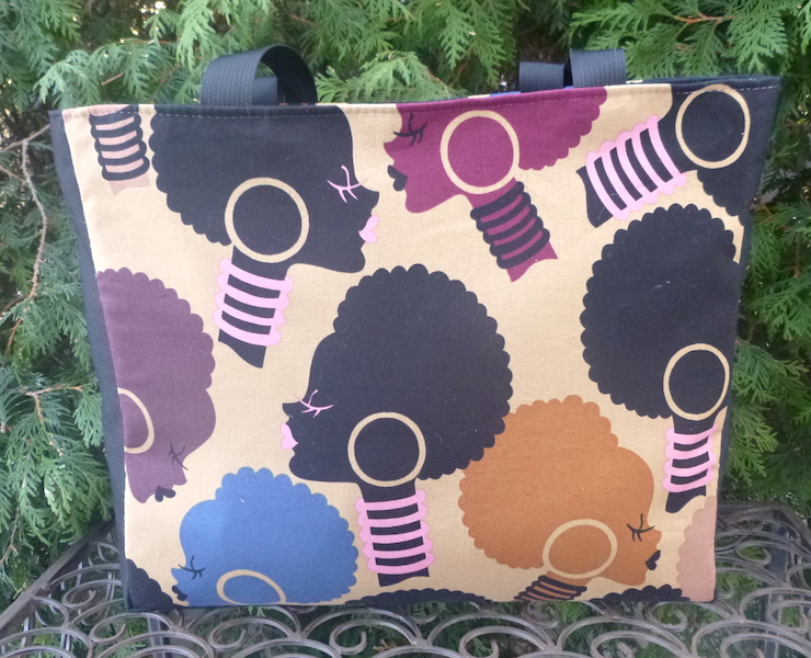 African Woman tote bag by Zoe's Bag Boutique