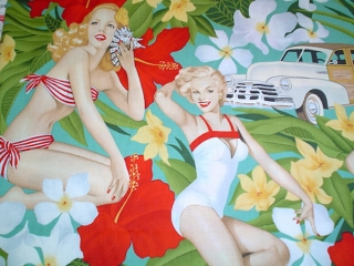 Women fabrics for custom bags at Zoe's Bag Boutique