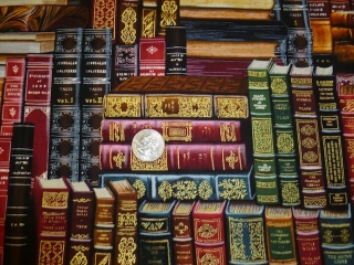 Education related fabrics for custom bags at Zoe's Bag Boutique