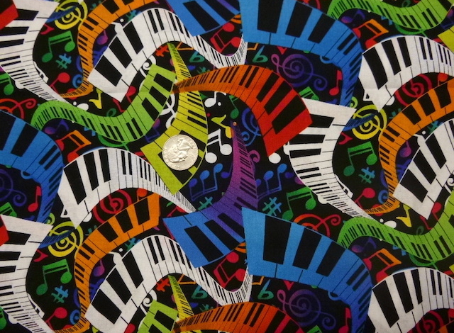 Music and Dance fabrics for custom bags at Zoe's Bag Boutique