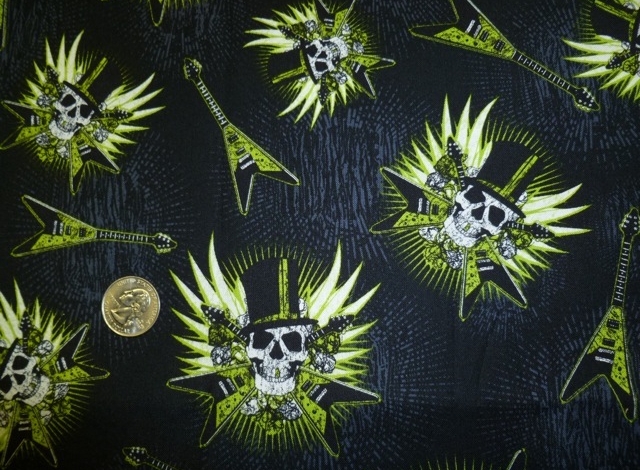 Skulls and tattoos fabrics for custom bags at Zoe's Bag Boutique