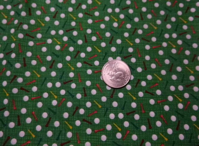 Golf fabrics for custom made bags at Zoe's Bag Boutique