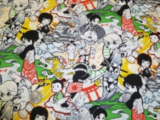 Kawaii, Anime, Manga fabrics for custom bags at Zoe's Bag Boutique