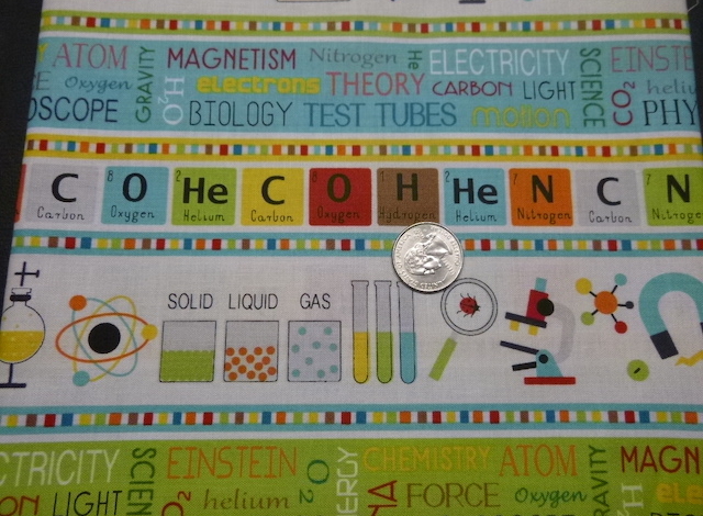 Education related fabrics for custom bags at Zoe's Bag Boutique