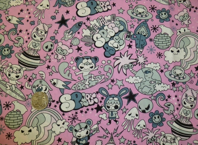 Kawaii, Anime, Manga fabrics for custom bags at Zoe's Bag Boutique