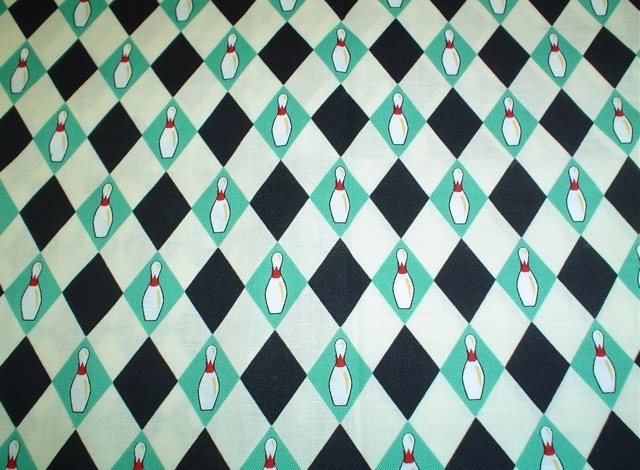 Bowling fabrics for custom bags at Zoe's Bag Boutique