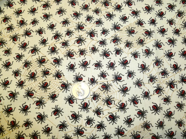Black Widow Spiders fabric for custom bags Zoe's Bag Boutique