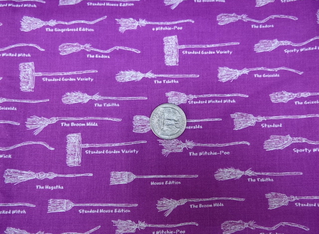 Witches fabrics for custom made bags at Zoe's Bag Boutique