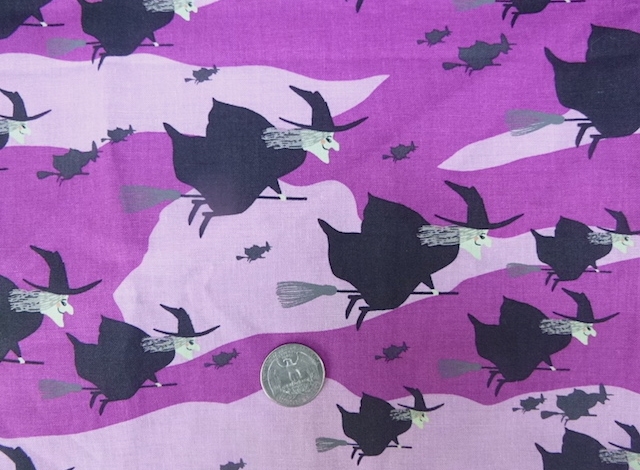Witches fabrics for custom made bags at Zoe's Bag Boutique
