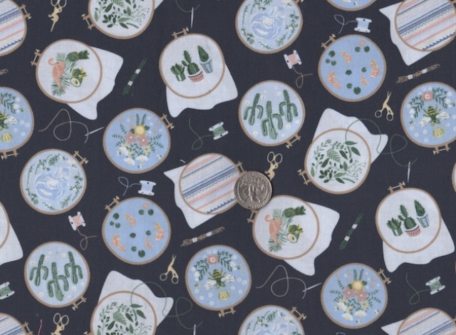 Hobbies fabric for custom bags at Zoe's Bag Boutique