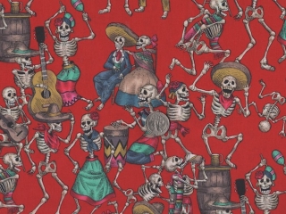 Day of the Dead fabrics for custom made bags at Zoe's Bag Boutique