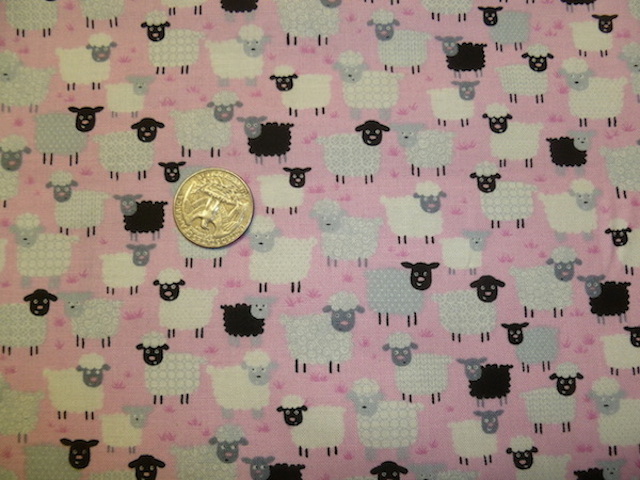 Sheep fabric for custom knitting crochet bags by Zoe's Bag Boutique