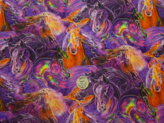 Horses fabrics for custom made bags at Zoe's Bag Boutique