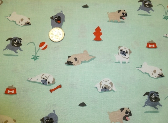 Dogs fabrics for custom bags at Zoe's Bag Boutique