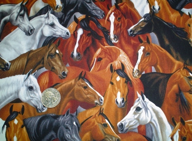 Horses fabrics for custom made bags at Zoe's Bag Boutique