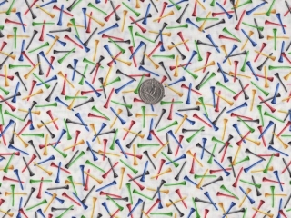 Golf fabrics for custom made bags at Zoe's Bag Boutique