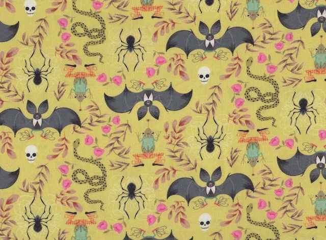 Bat, spiders, ravens, crows fabric for custom bags at Zoe's Bag Boutique