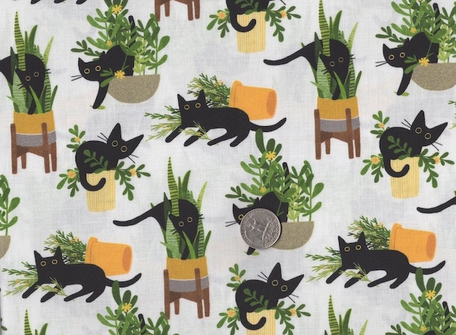 Cat fabrics for custom made bags at Zoe's Bag Boutique