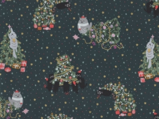 Cat fabrics for custom made bags at Zoe's Bag Boutique