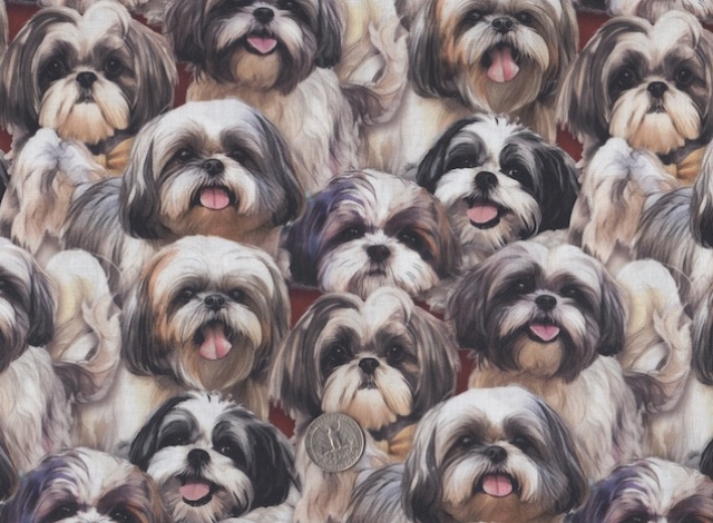Dogs fabrics for custom bags at Zoe's Bag Boutique