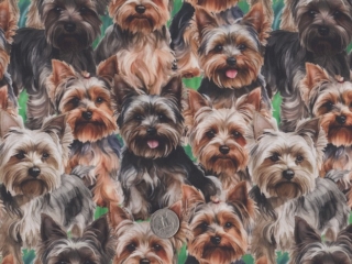 Dogs fabrics for custom bags at Zoe's Bag Boutique