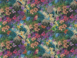 Birds fabric for custom bags at Zoe's Bag Boutique
