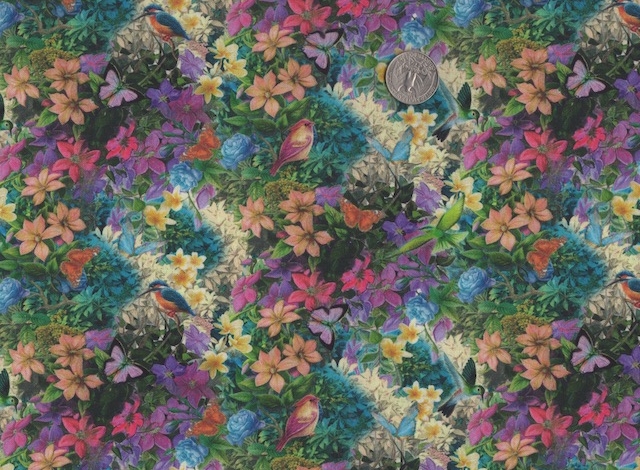 Birds fabric for custom bags at Zoe's Bag Boutique